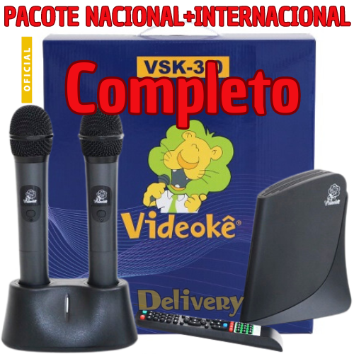 Aparelho de Videokê VSK 3.0 com 12.769 Canções