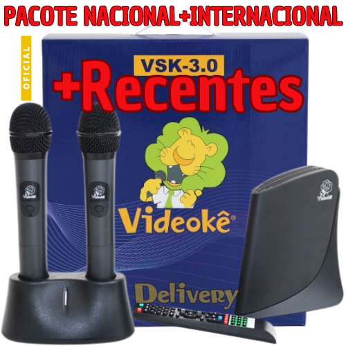 Aparelho de Videokê VSK 3.0 com 12.479 Canções