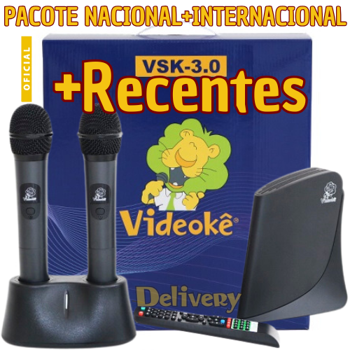 Aparelho de Videokê VSK 3.0 com 12.639 Canções